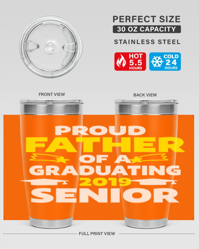 proud father of a graduating 264#- fathers day- Tumbler