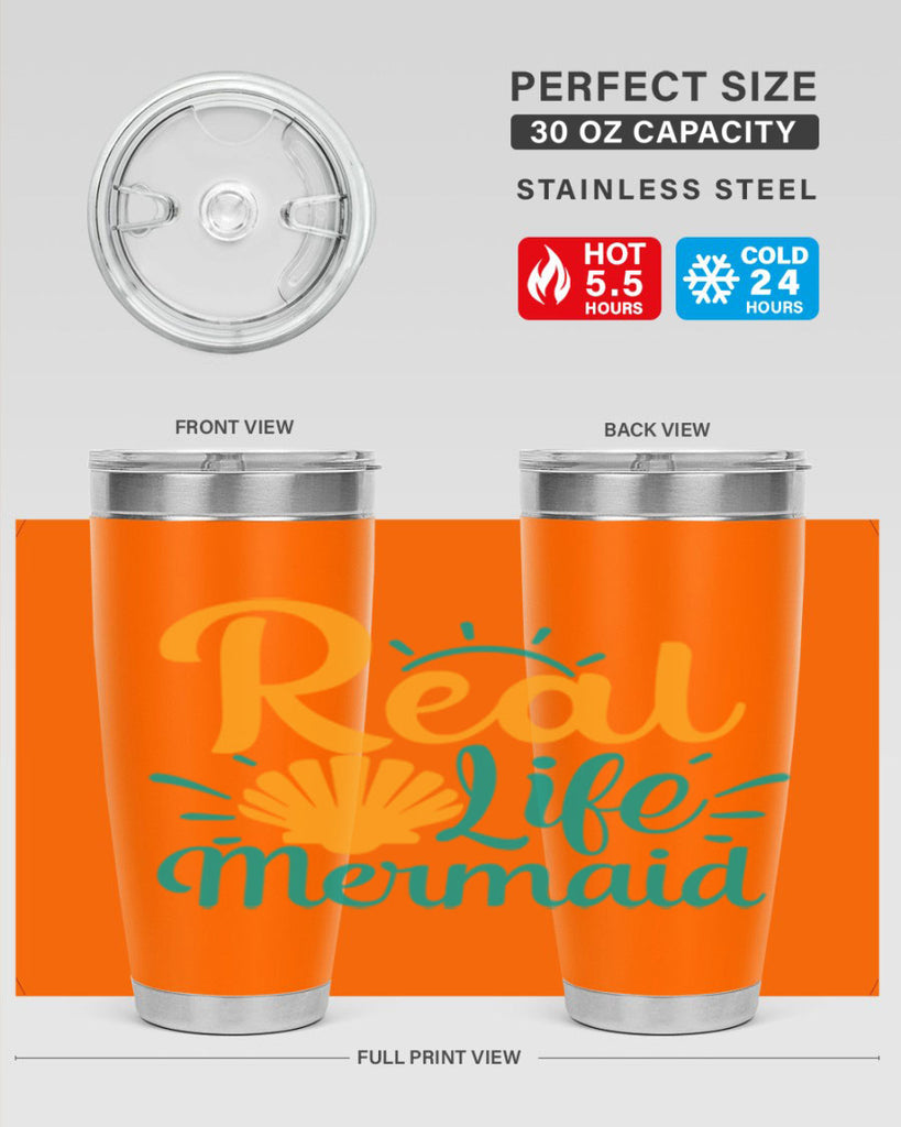 real life mermaid Style 79#- summer- Tumbler