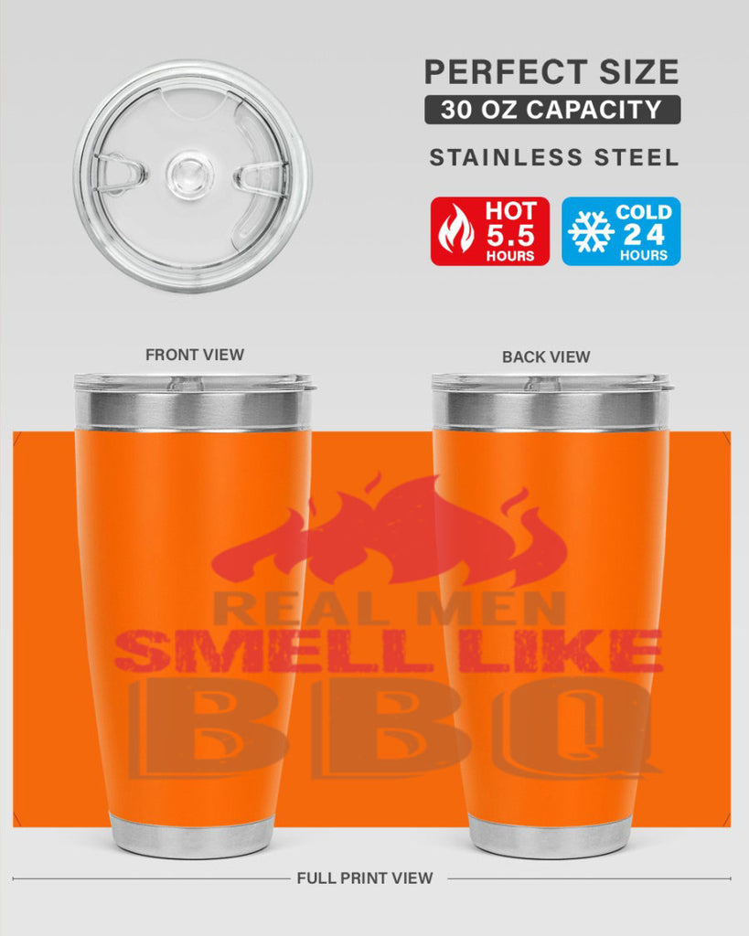 real men smell like bbq 16#- bbq- Tumbler