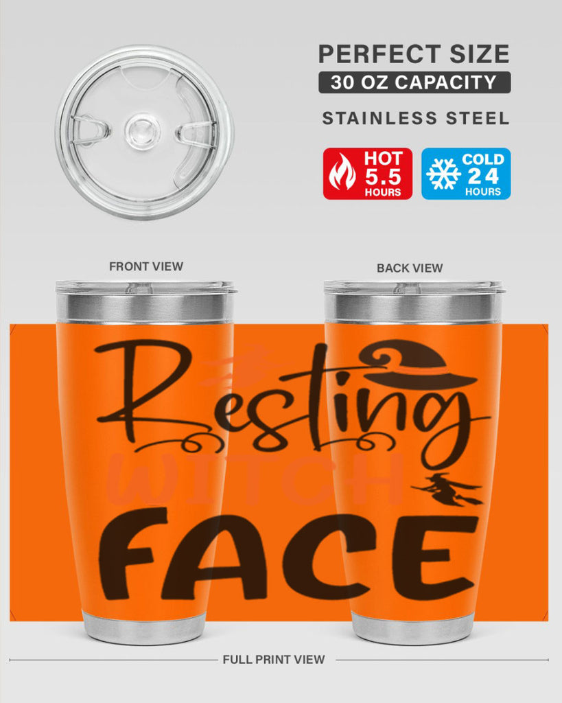 resting witch face 108#- halloween- Tumbler