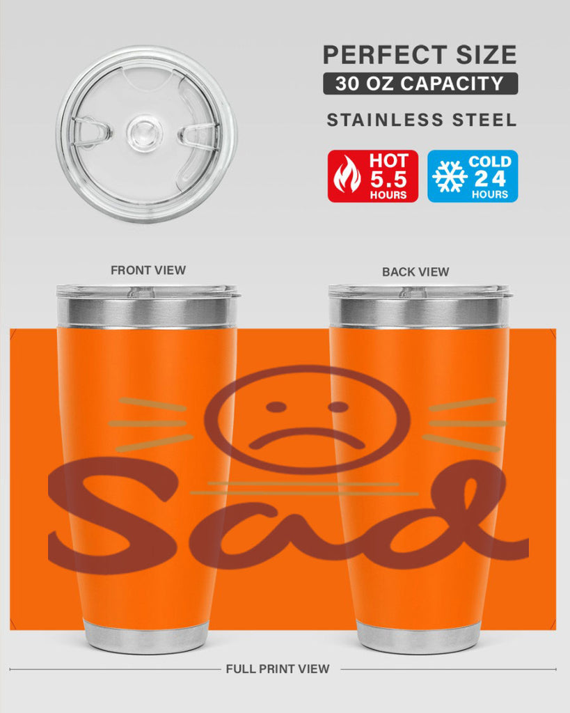 sad 5#- fathers day- Tumbler