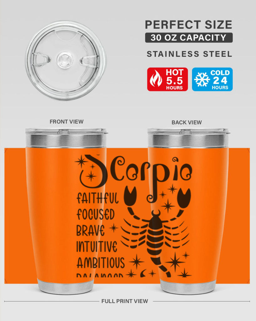 scorpio 431#- zodiac- Tumbler