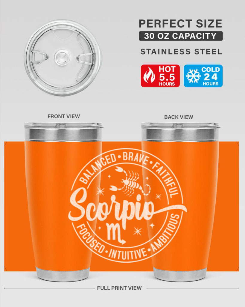 scorpio 439#- zodiac- Tumbler