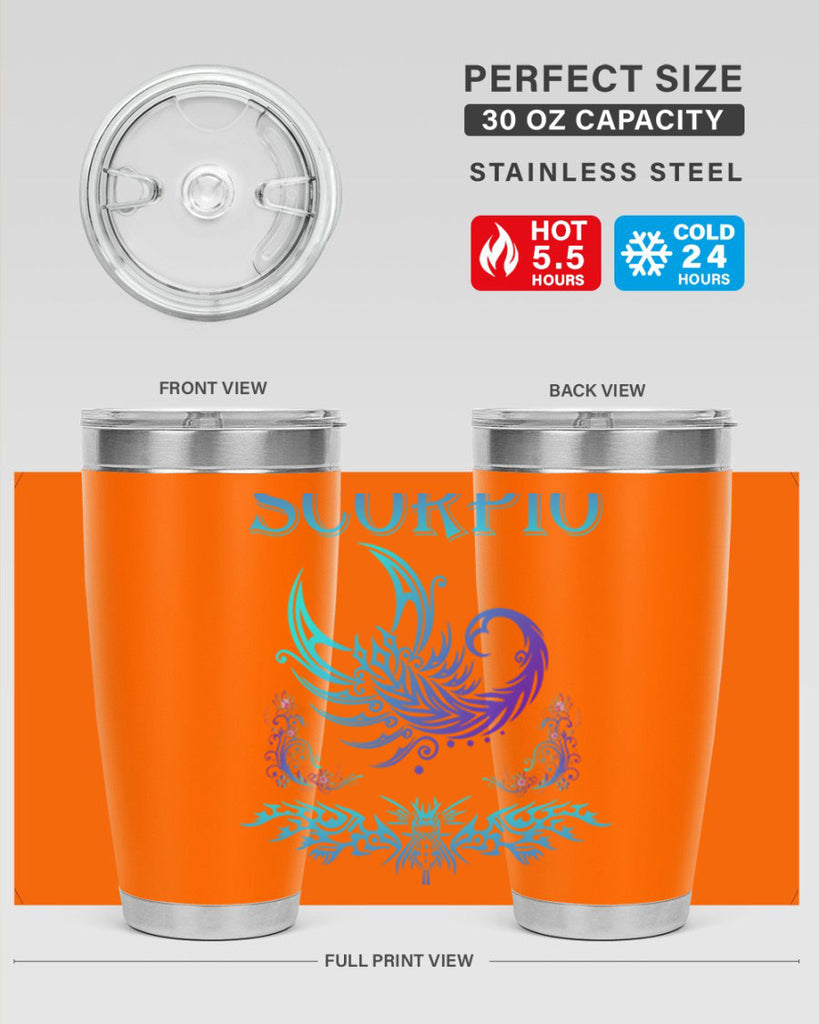 scorpio 449#- zodiac- Tumbler
