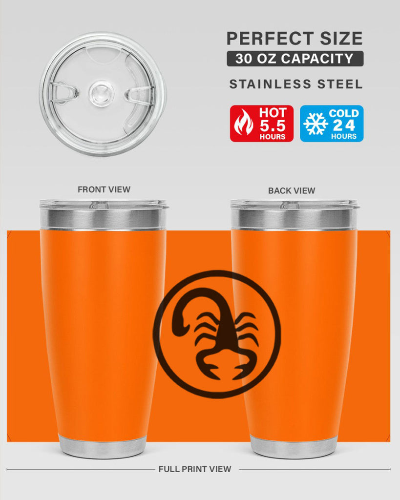 scorpio 452#- zodiac- Tumbler