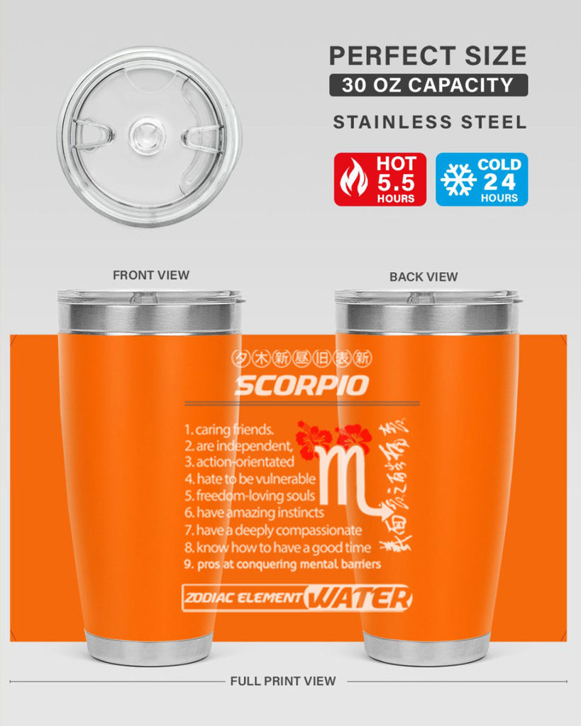 scorpio 456#- zodiac- Tumbler