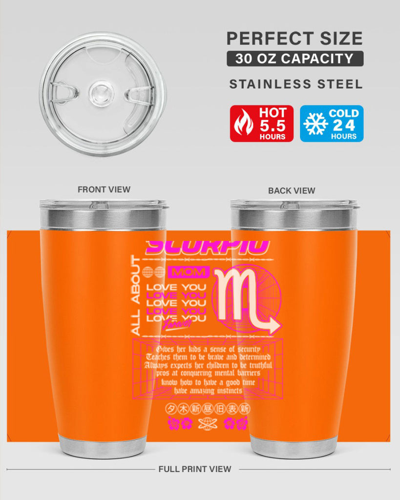 scorpio 457#- zodiac- Tumbler