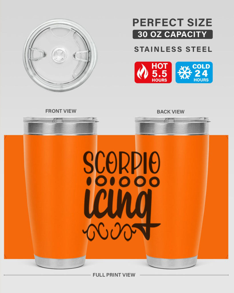 scorpio icing 441#- zodiac- Tumbler