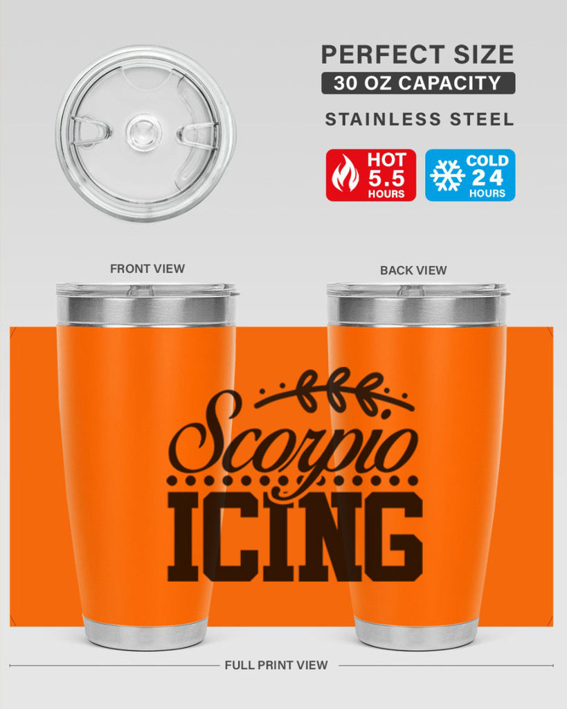 scorpio icing 442#- zodiac- Tumbler