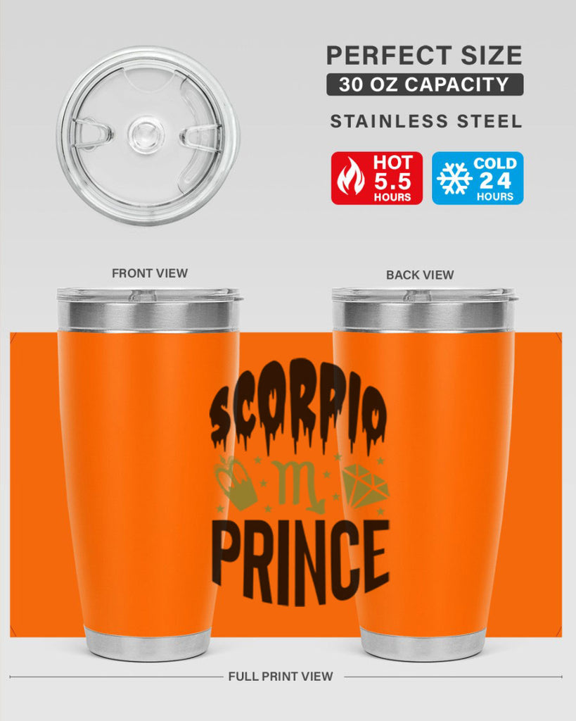 scorpio prince 445#- zodiac- Tumbler