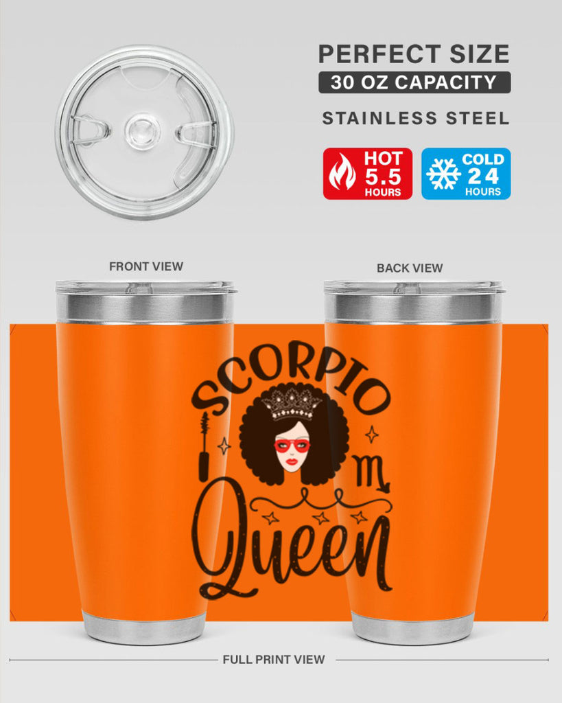 scorpio queen 448#- zodiac- Tumbler
