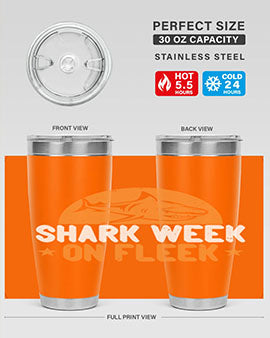 shark week on fleek Style 42#- shark  fish- Tumbler