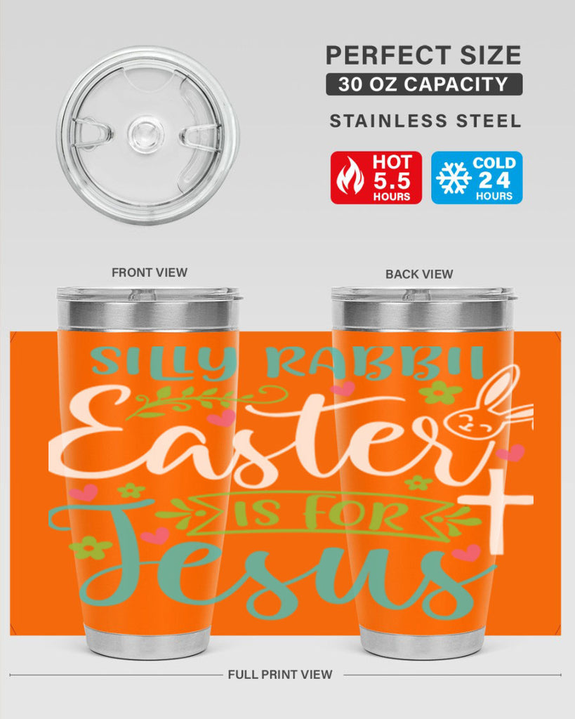 silly rabbit easter is for jesuss 7#- easter- Tumbler