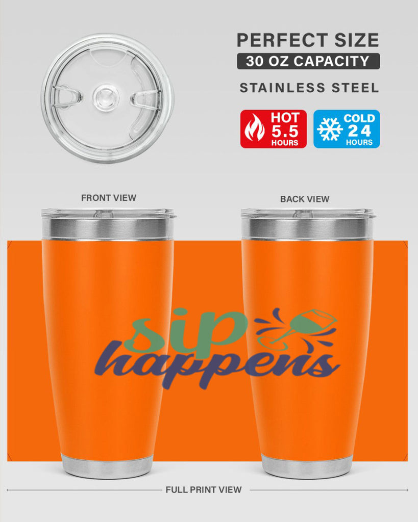 sip happens 165#- wine- Tumbler