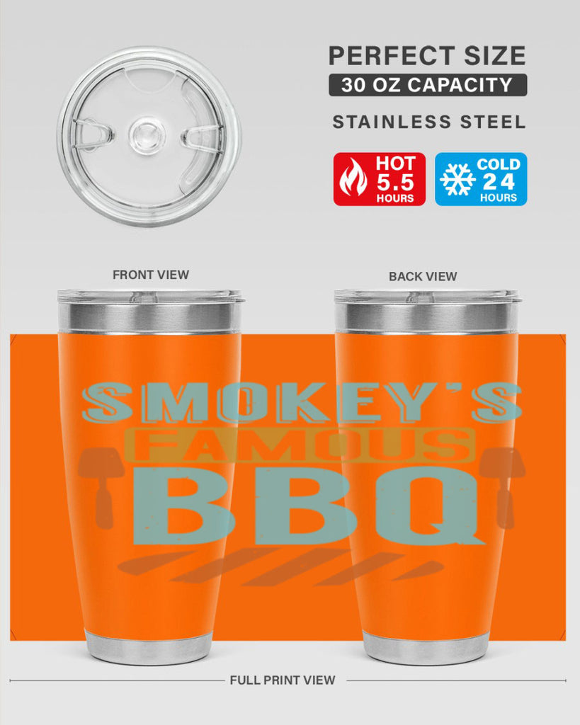 smokeys famous bbq 11#- bbq- Tumbler