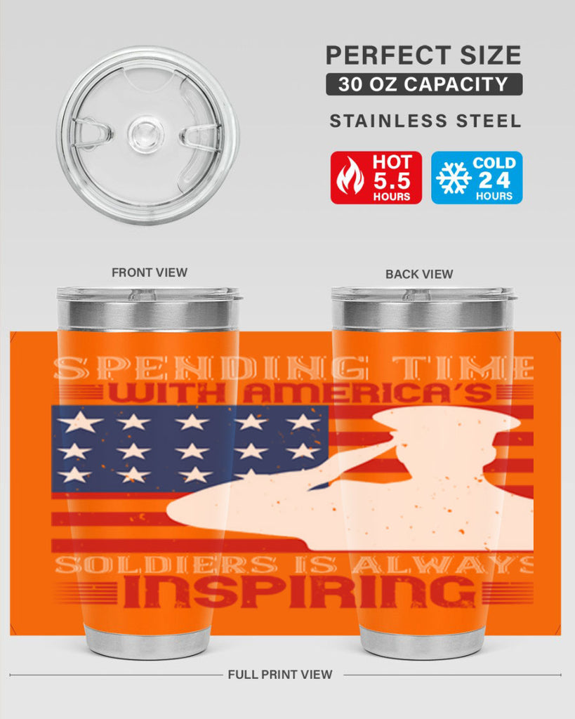 spending time with americas 90#- Veterns Day- Tumbler