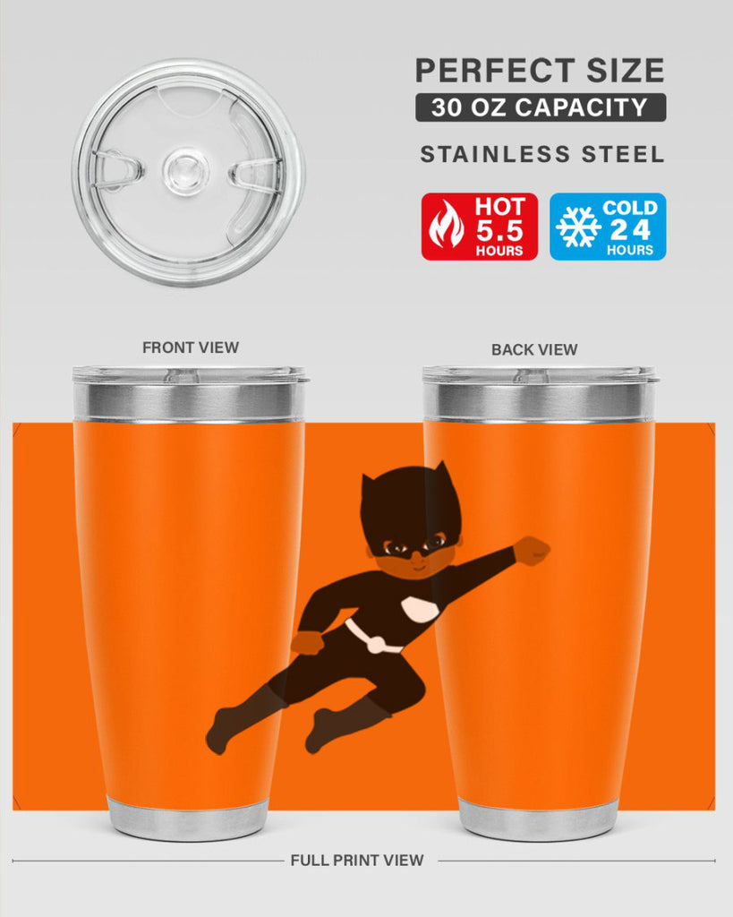 super kid 12#- black men - boys- tumbler