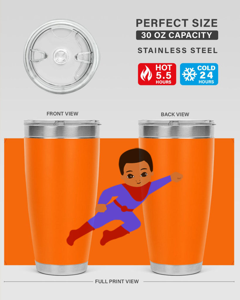 super kid 14#- black men - boys- tumbler