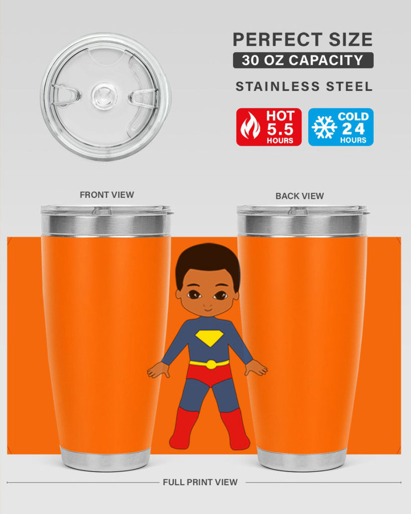 super kid 2#- black men - boys- tumbler