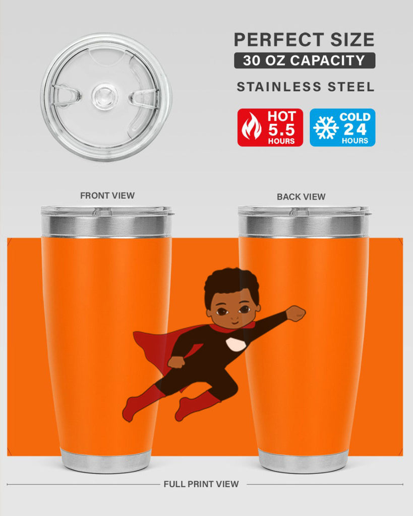 super kid 5#- black men - boys- tumbler