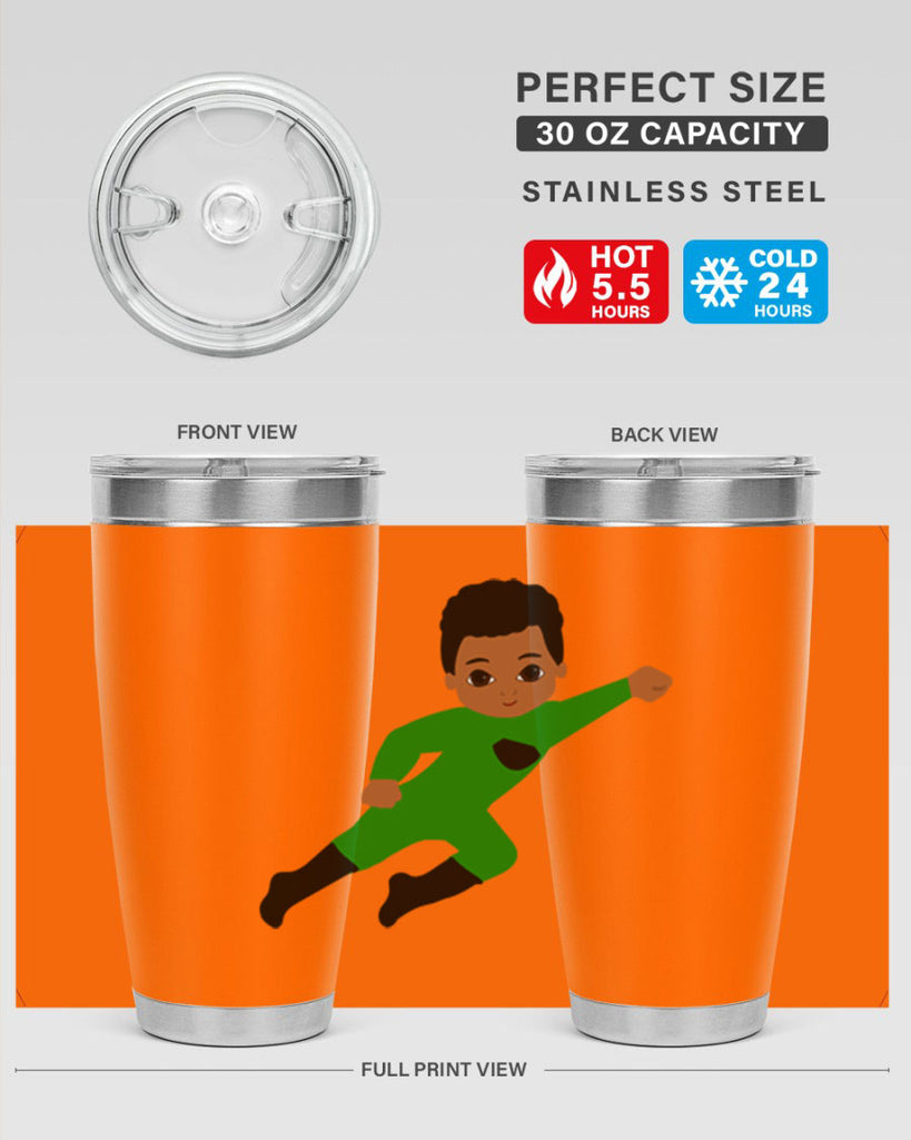 super kid 6#- black men - boys- tumbler