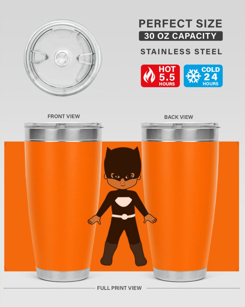 super kid 8#- black men - boys- tumbler