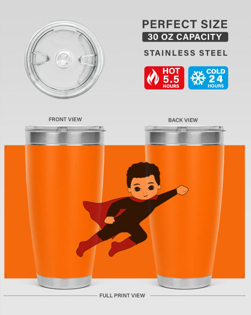 super kid 9#- black men - boys- tumbler