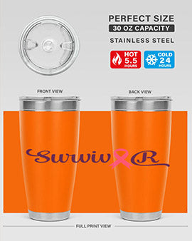 survivor Style 3#- breast cancer- Tumbler