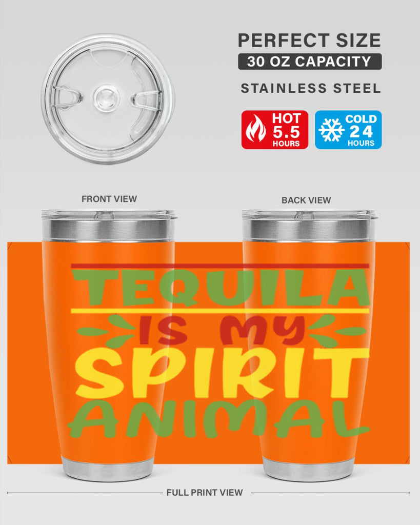 tequila is my spirit animal 1#- cinco de mayo- Tumbler