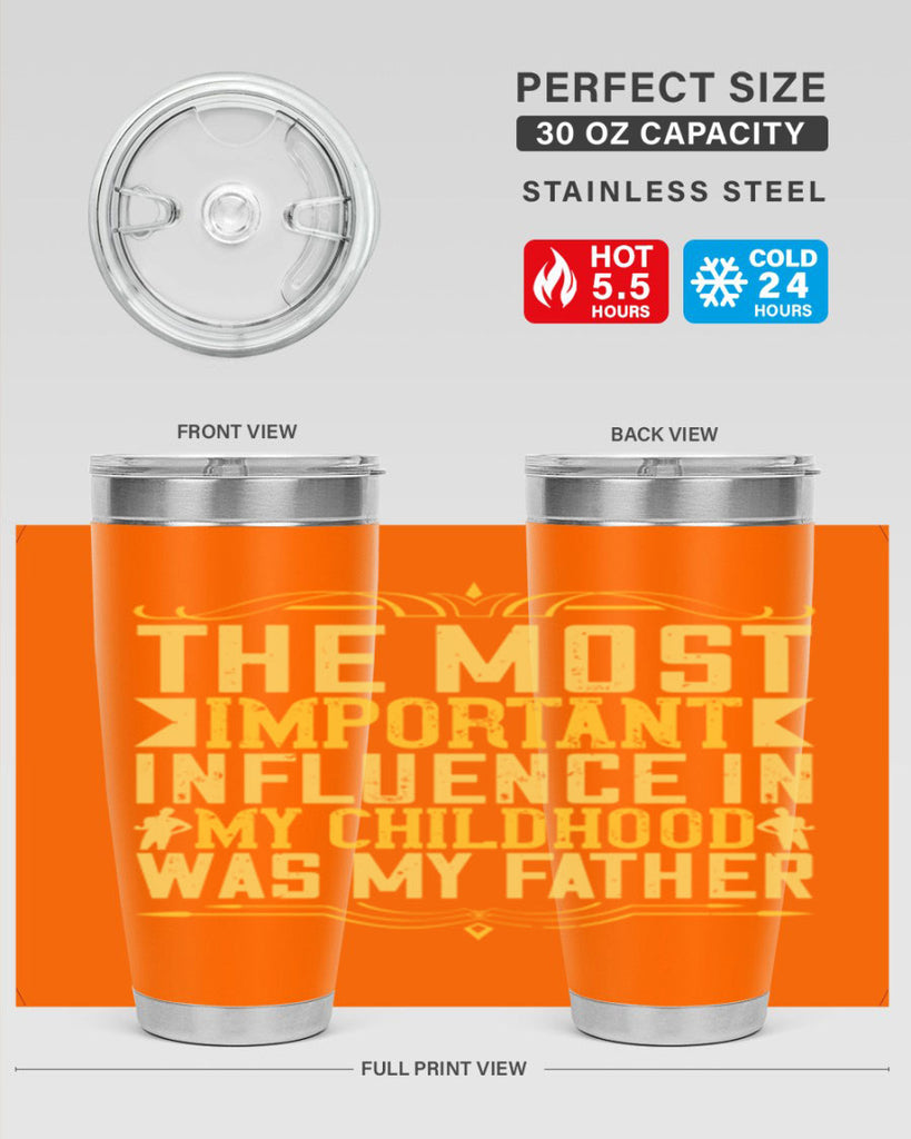 the most important influence in my childhood was my father 16#- Parents Day- Tumbler