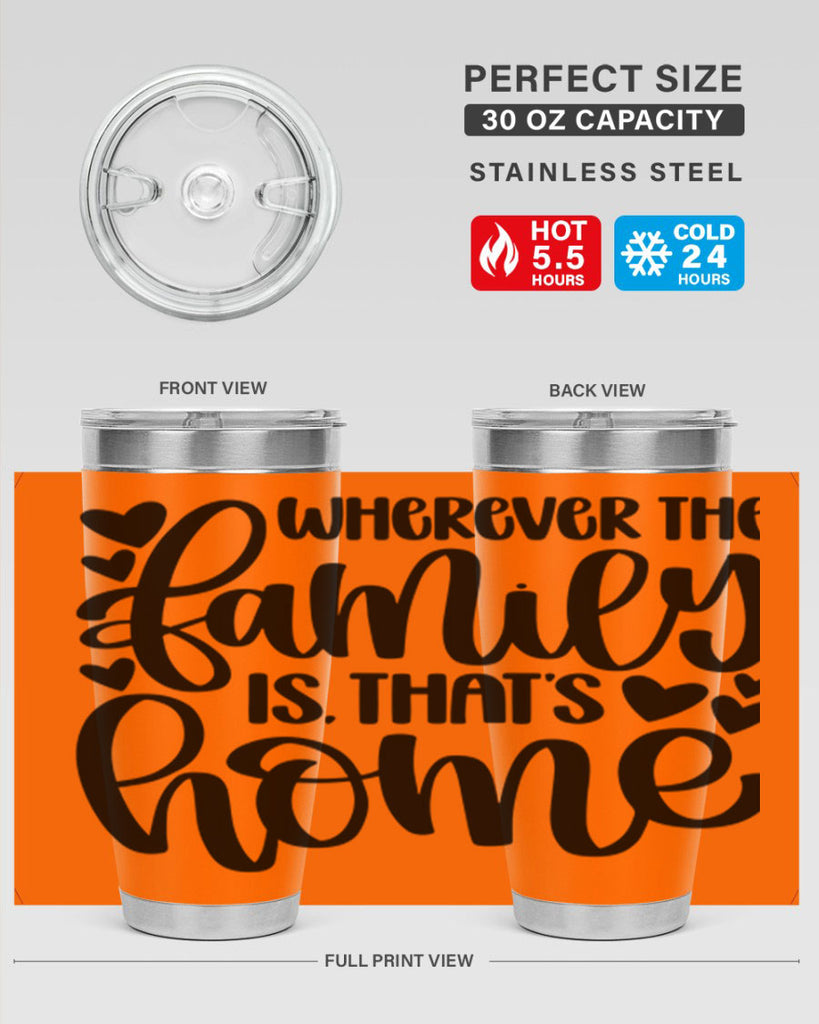 wherever the family is thats home 1#- home- Tumbler