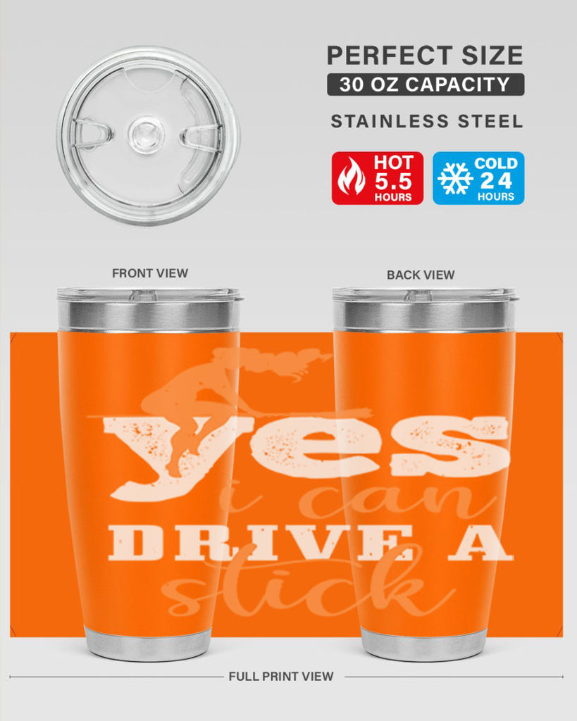 yesi can drive a stick 120#- halloween- Tumbler