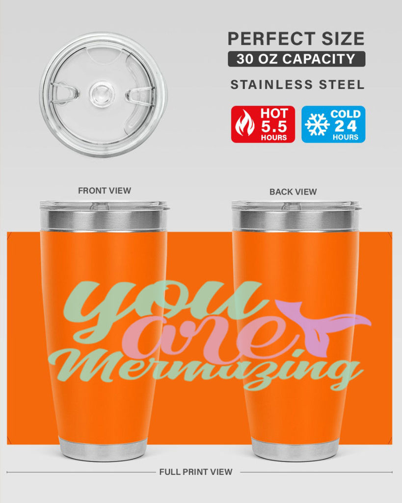 you are mermazing 9#- mermaid- Tumbler