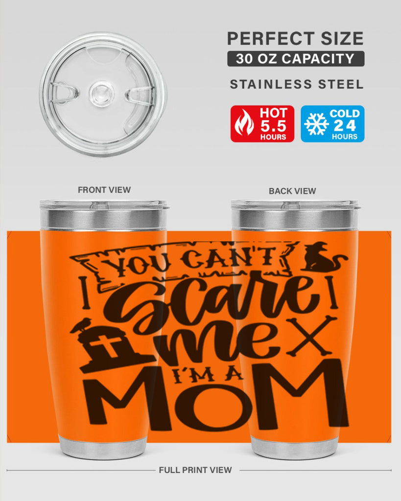 you cant scare me im a mom 1#- halloween- Tumbler