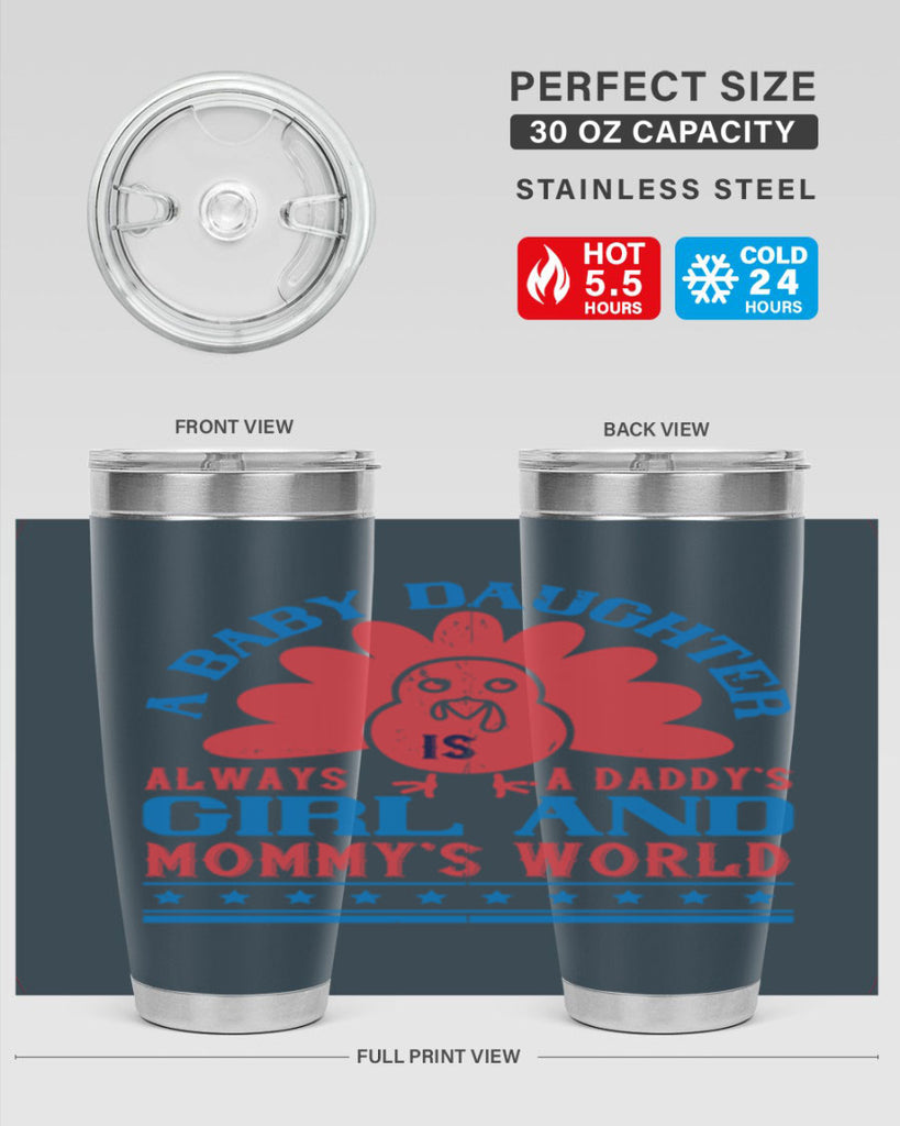 A baby daughter is always a Daddy’s girl and Mommy’s world Style 148#- baby- tumbler