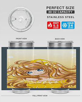 A beautiful and happy princess with gold dress game 131#- anime- Tumbler