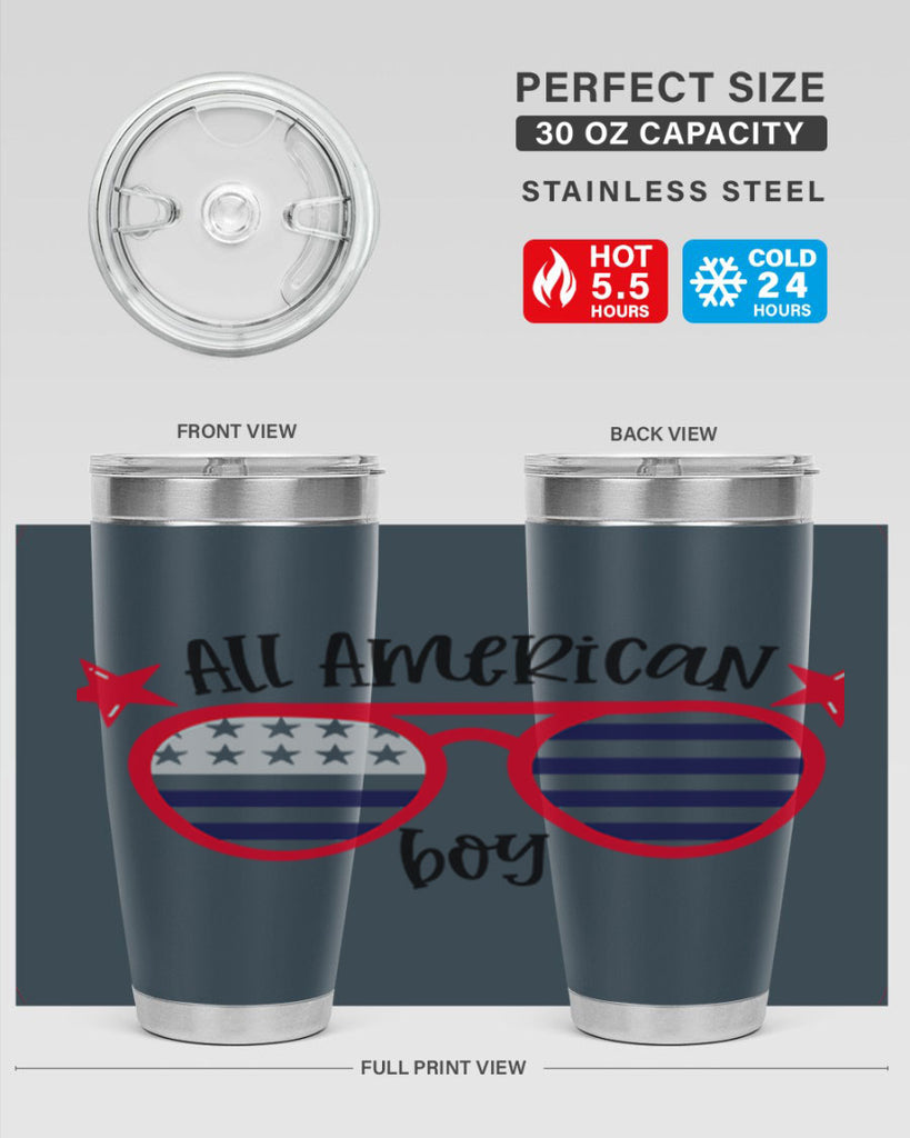 All American Boy Style 141#- Fourt Of July- Tumbler