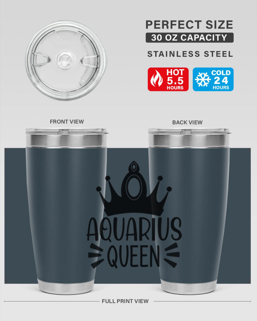 Aquarius queen 73#- zodiac- Tumbler