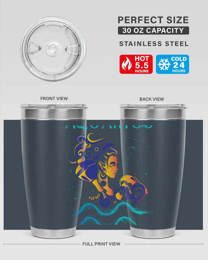 AquariusZodiac 76#- zodiac- Tumbler