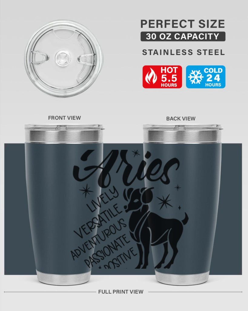 Aries 100#- zodiac- Tumbler