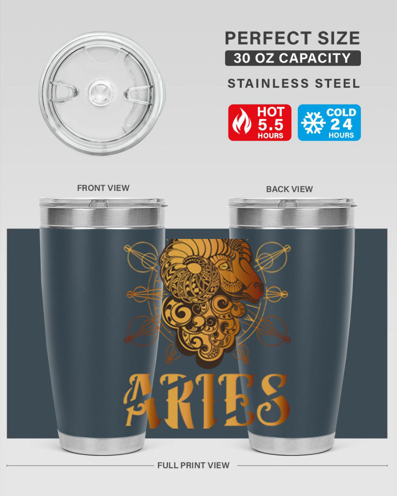 Aries 121#- zodiac- Tumbler