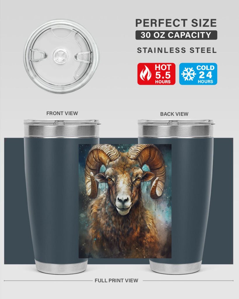 Aries 54#- zodiac- Tumbler
