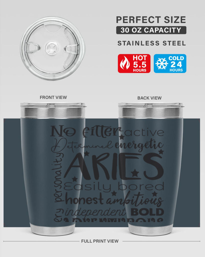 Aries 564#- zodiac- Tumbler
