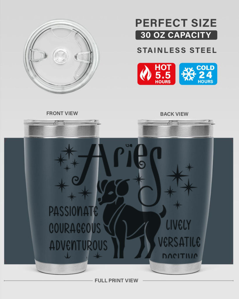 Aries 93#- zodiac- Tumbler