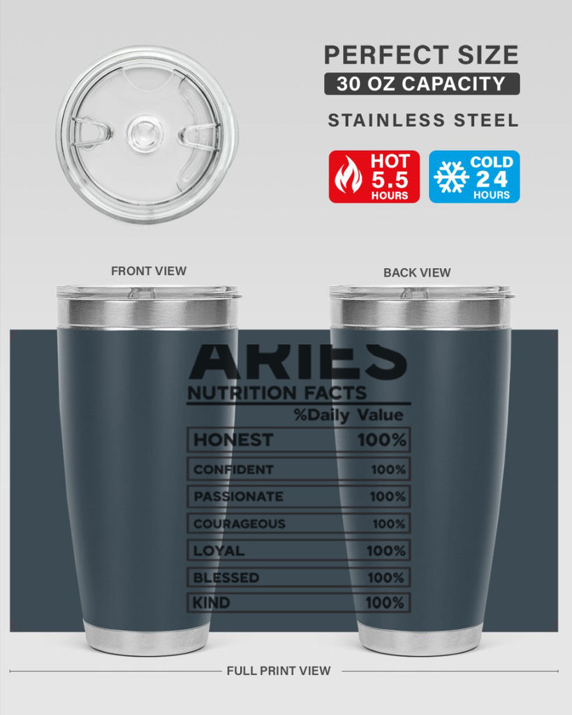 Aries Nutrition Facts 97#- zodiac- Tumbler