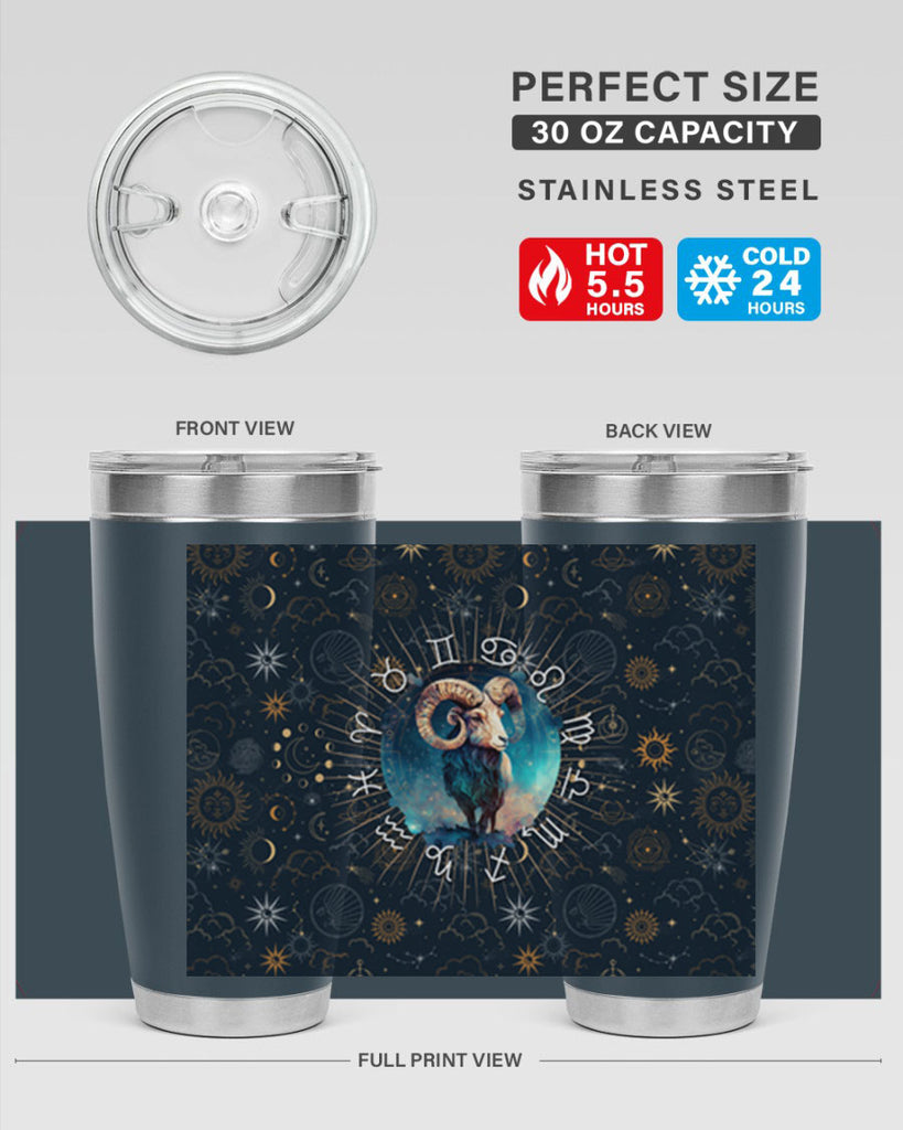 Aries Straigth 95#- zodiac- Tumbler