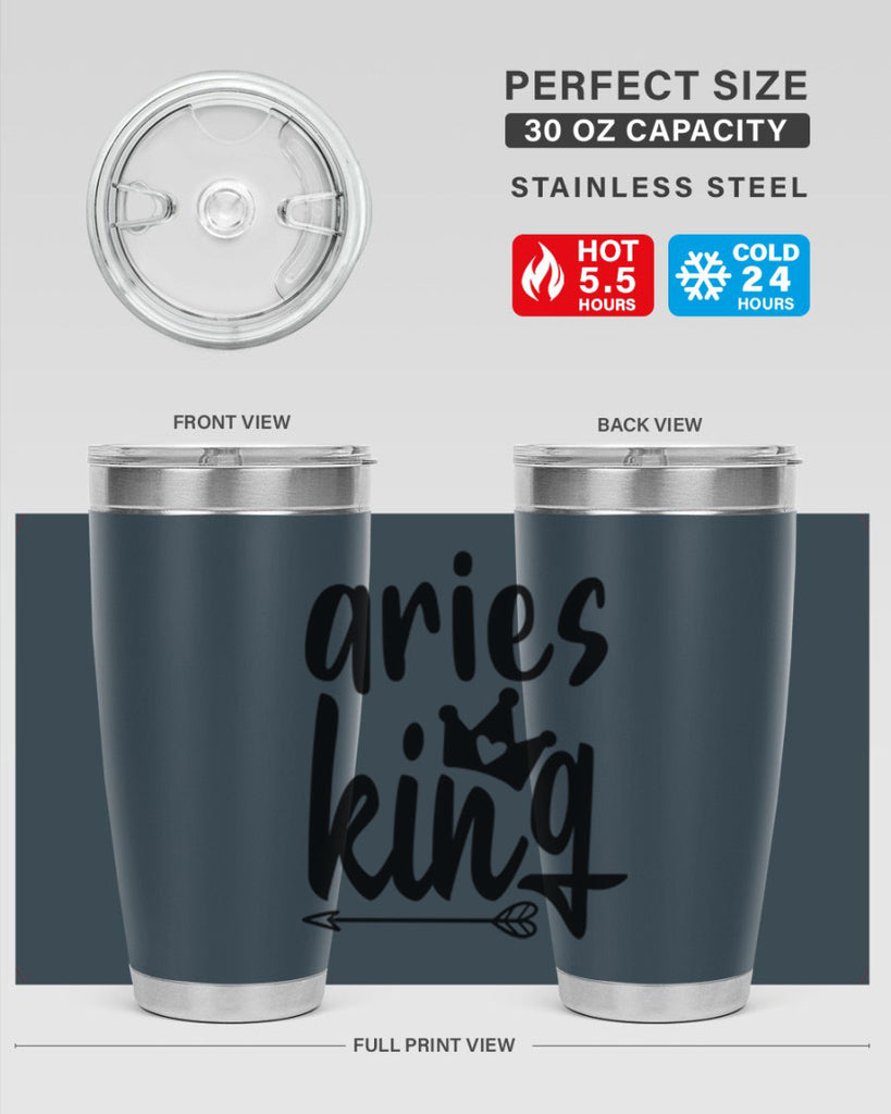 Aries king 108#- zodiac- Tumbler