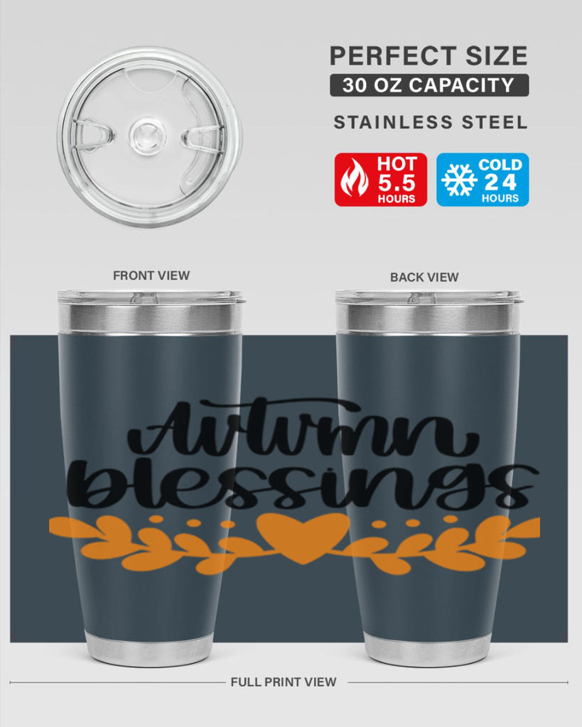 Autumn Blessings 472#- fall- Tumbler