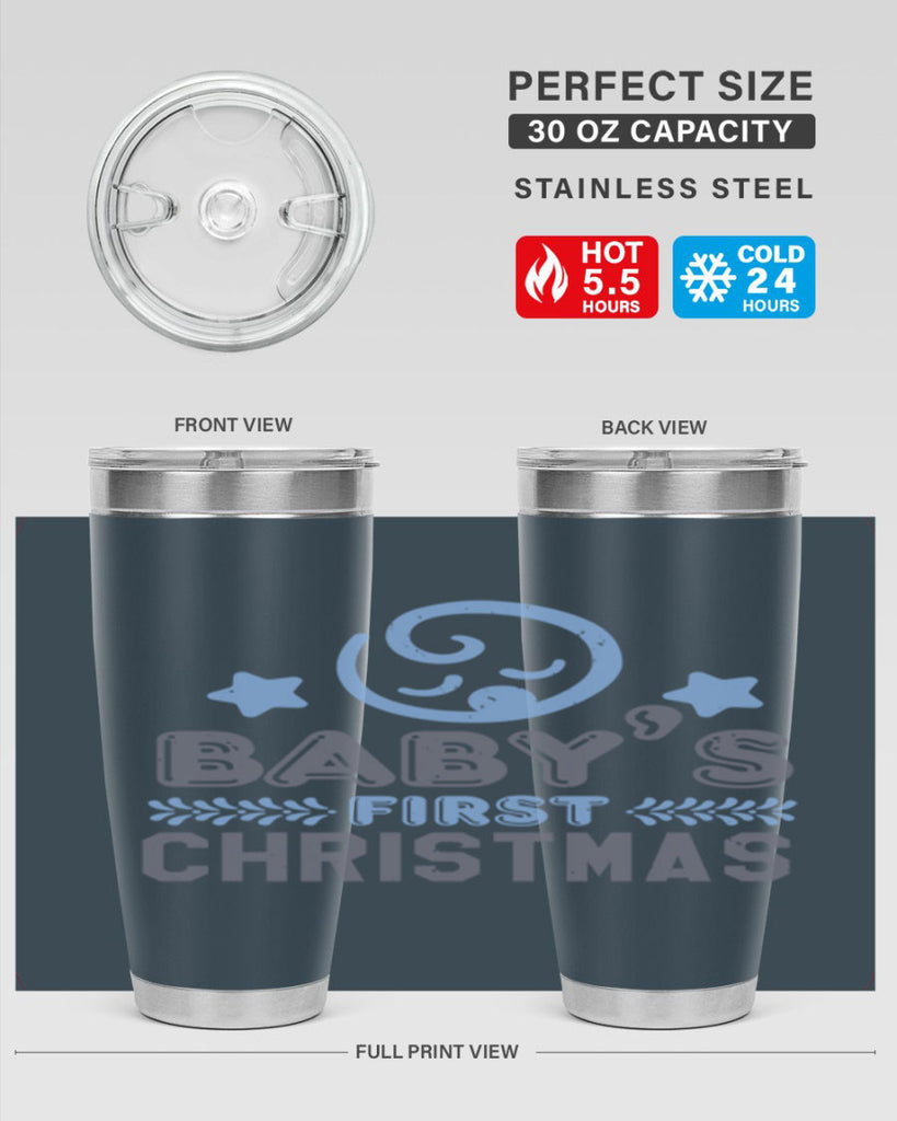 Baby First Christmas Style 2#- baby shower- tumbler
