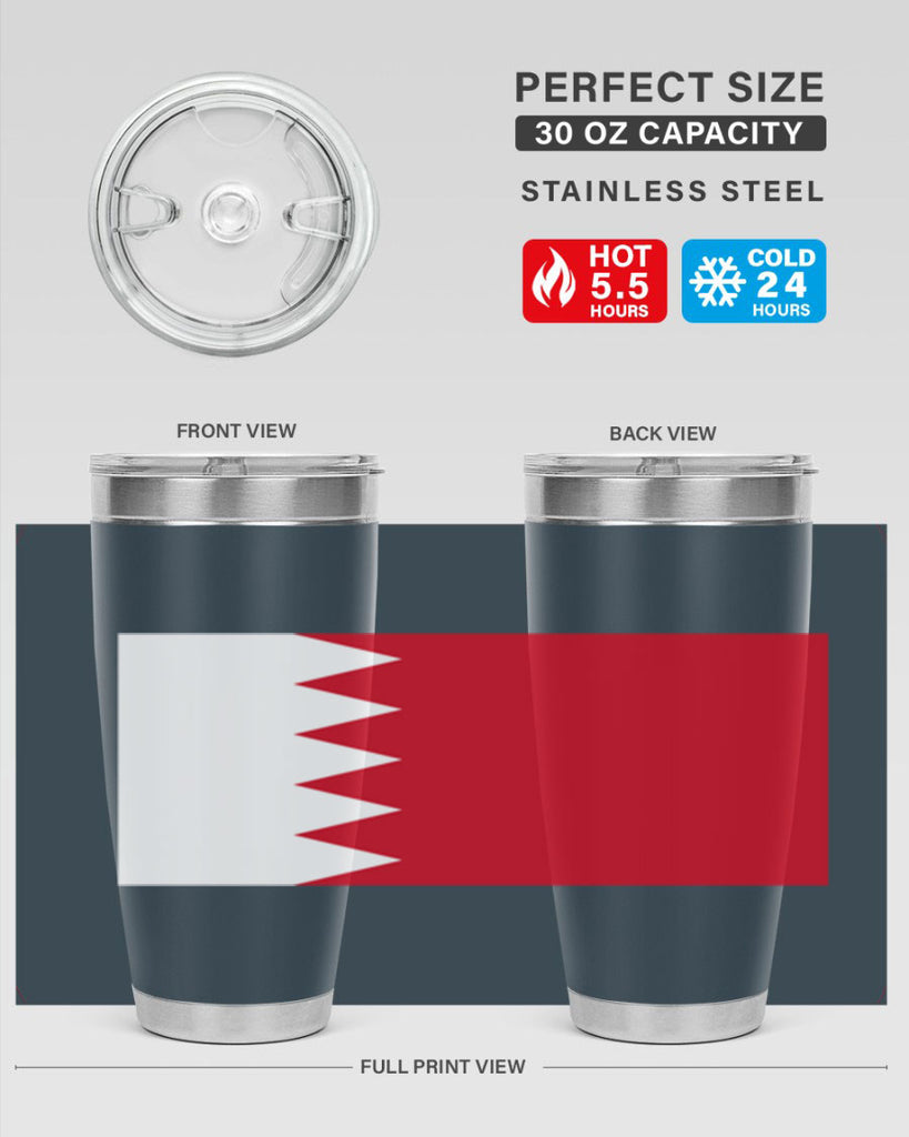Bahrain 185#- world flags- Tumbler
